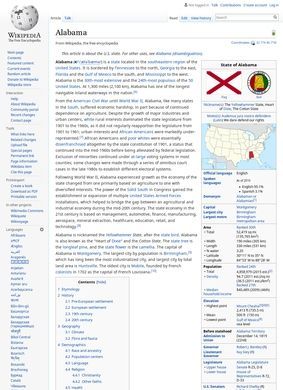 Wikipedia: Alabama