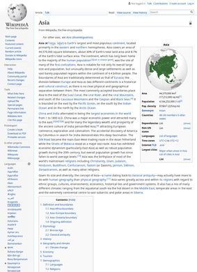Wikipedia: Asia