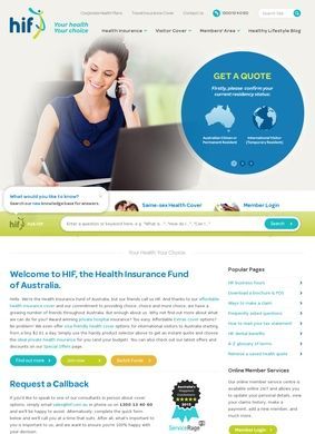 HIF (Health Insurance Fund of Australia): Private Health Insurance Cover