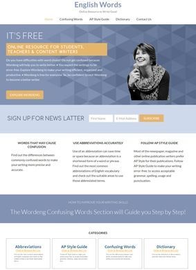 Wordeng: Online Resource to Write Good