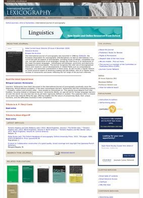 International Journal of Lexicography