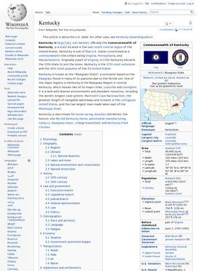 Wikipedia – Kentucky