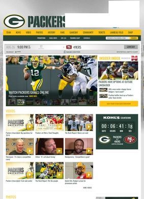 Official website of the Green Bay Packers
