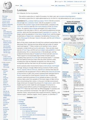 Wikipedia – Louisiana