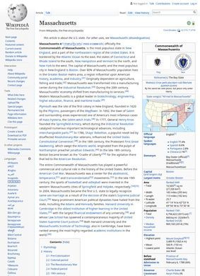 Wikipedia – Massachusetts