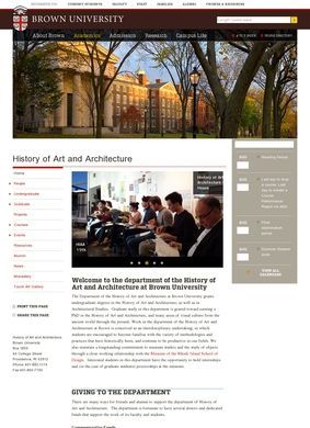Brown University: Department of the History of Art and Architecture
