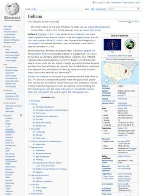Wikipedia – Indiana