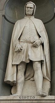 Statue representing Giotto, outside the Uffizi