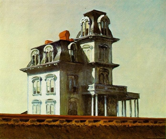 House by the Railroad - Painting