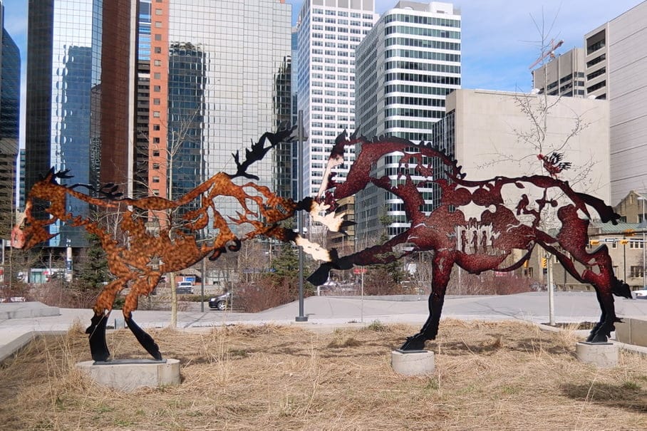 OLYMPIC HORSES sculpture