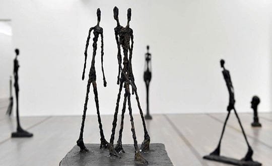 Three Men Walking II - Sculpture