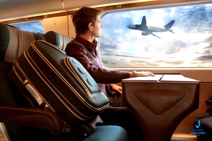 Traveling-High-Quality-Photograph-35 Airplane - Train