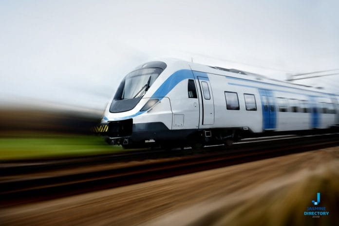 Fast Train with Motion Blur-isolated-4