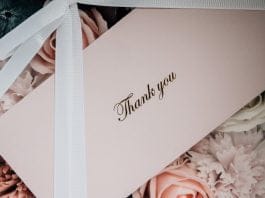 thank you card