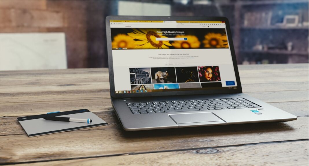 laptop, pen tab, computer