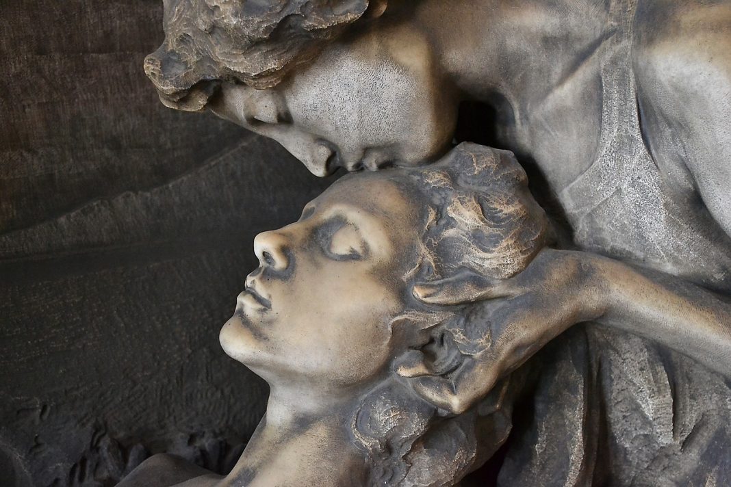 cemetery, sculpture, statues