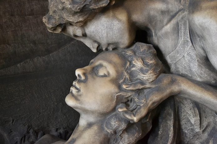 cemetery, sculpture, statues