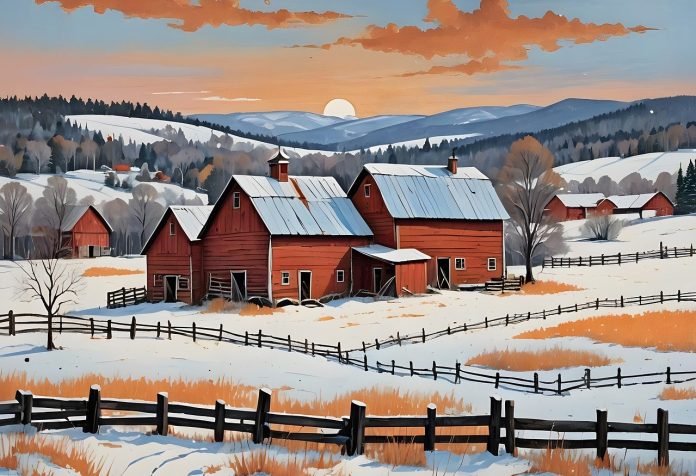 barn, farm, countryside
