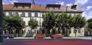 Classical European apartment or institutional building