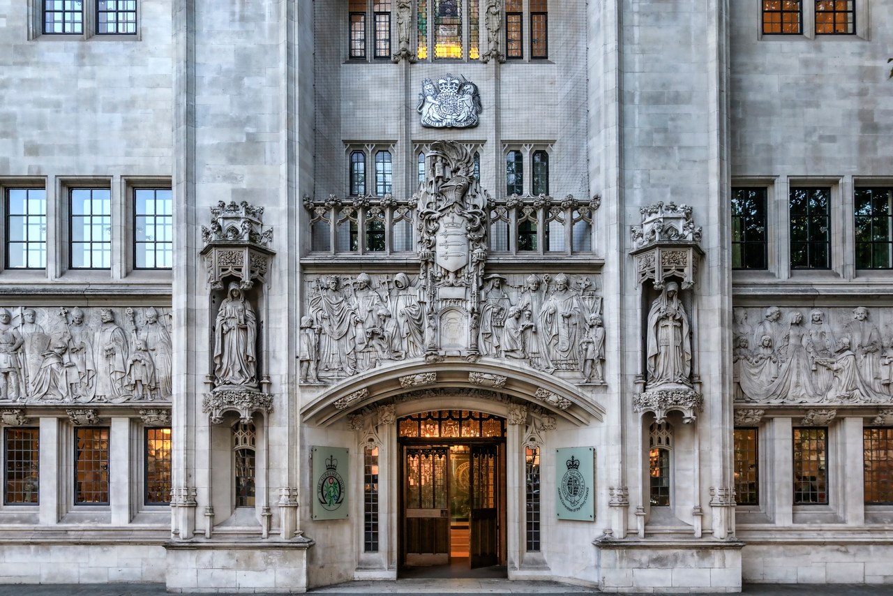 Ornate institutional building entrance