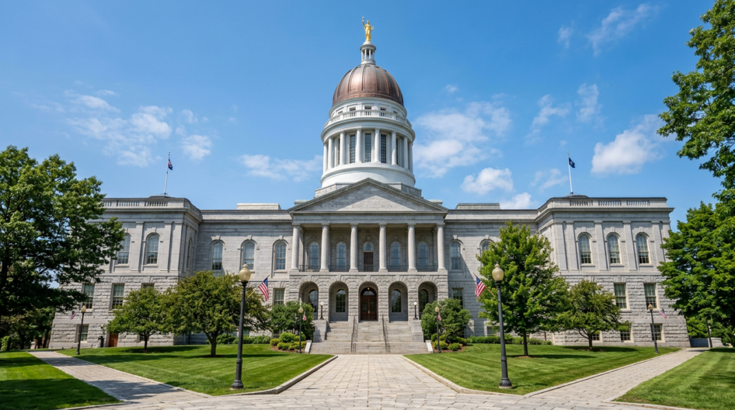 state-capitol-building-golden-dome-neoclassical-architecture-government-exterior Neoclassical state capitol building with golden dome and columned portico illustrates institutional infrastructure for Pennsylvania legal directory article.