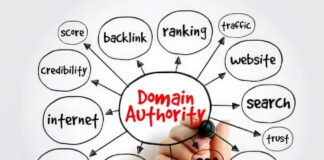 Does a directory link help my SEO? Hand-drawn mind map diagram illustrating domain authority concept with interconnected circles and arrows, visualizing how directory links affect SEO rankings and website credibility.