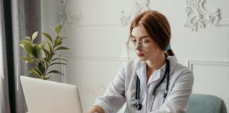 What is involved in moving into a leadership role in healthcare