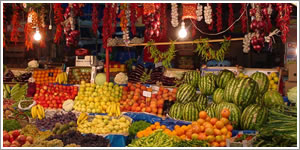 Business with fruits- explosion of colors