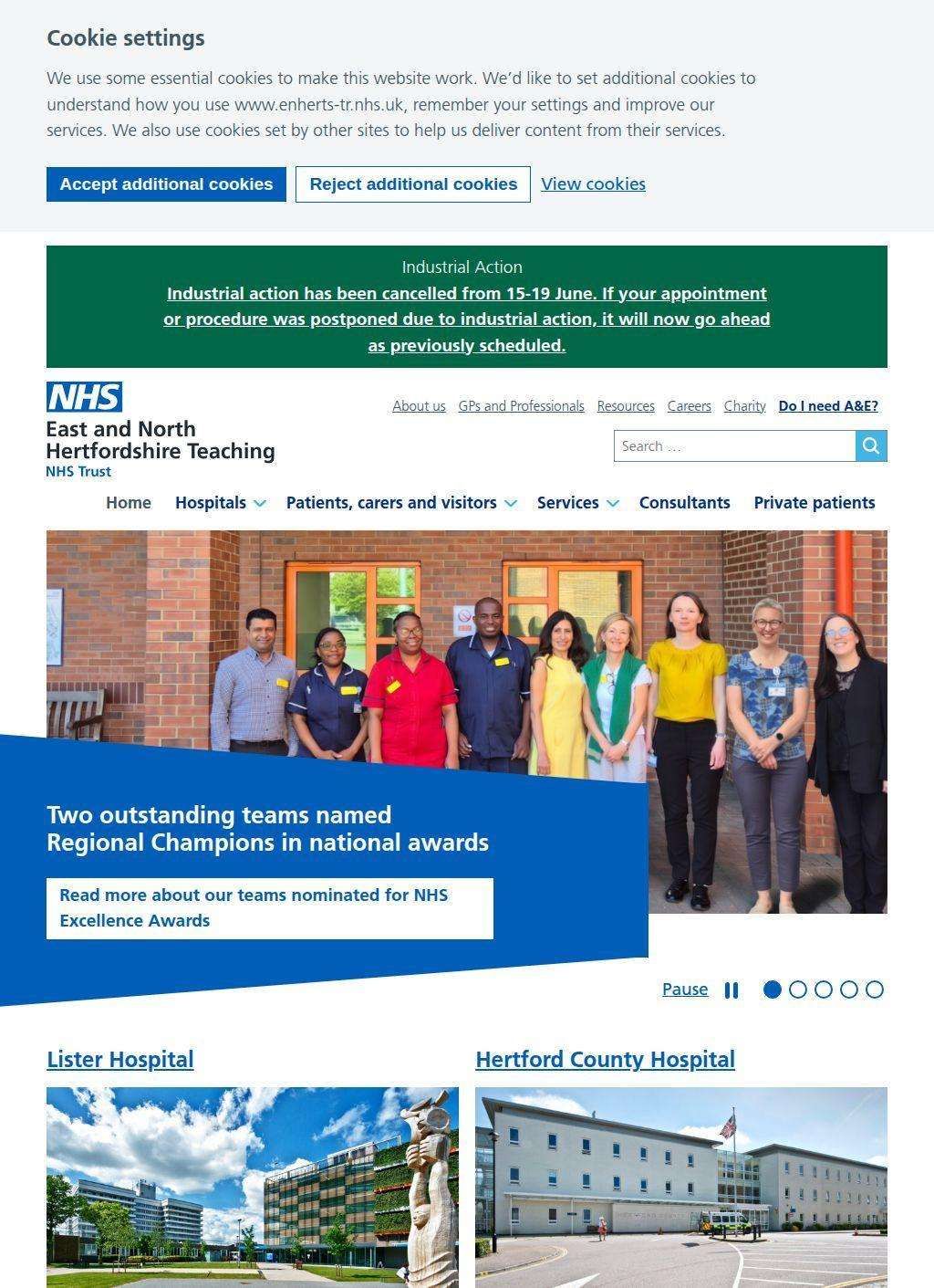 East and North Hertfordshire Teaching NHS Trust