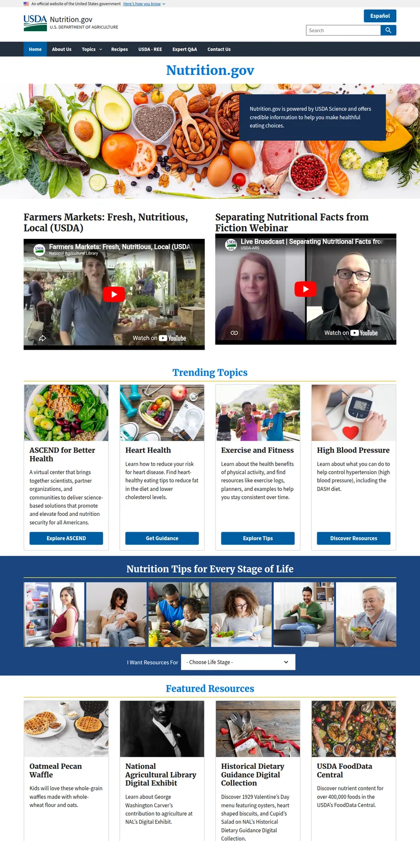 Nutrition.gov (USDA)