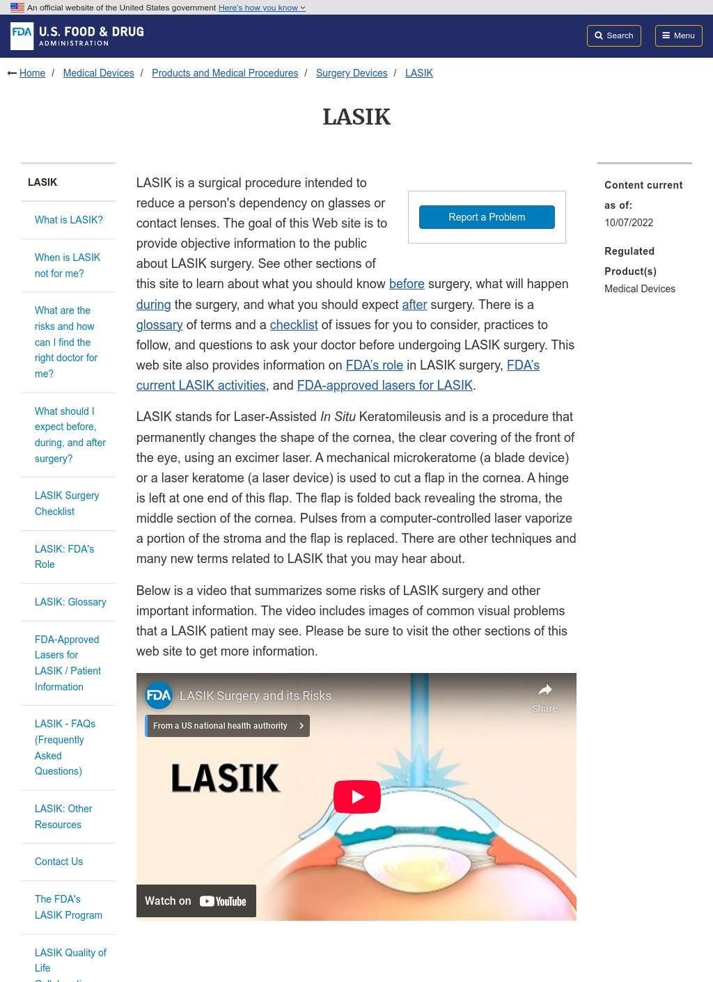 LASIK and Ophthalmic Devices