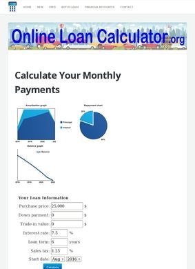 Online Loan Calculator