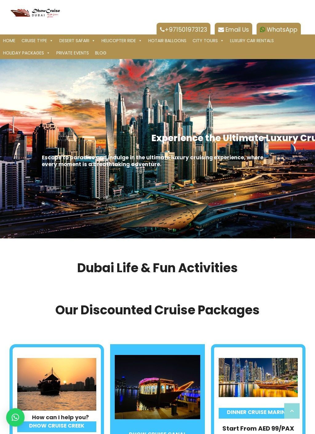 VIP Dhow Cruise UAE - Fun trips in Dubai