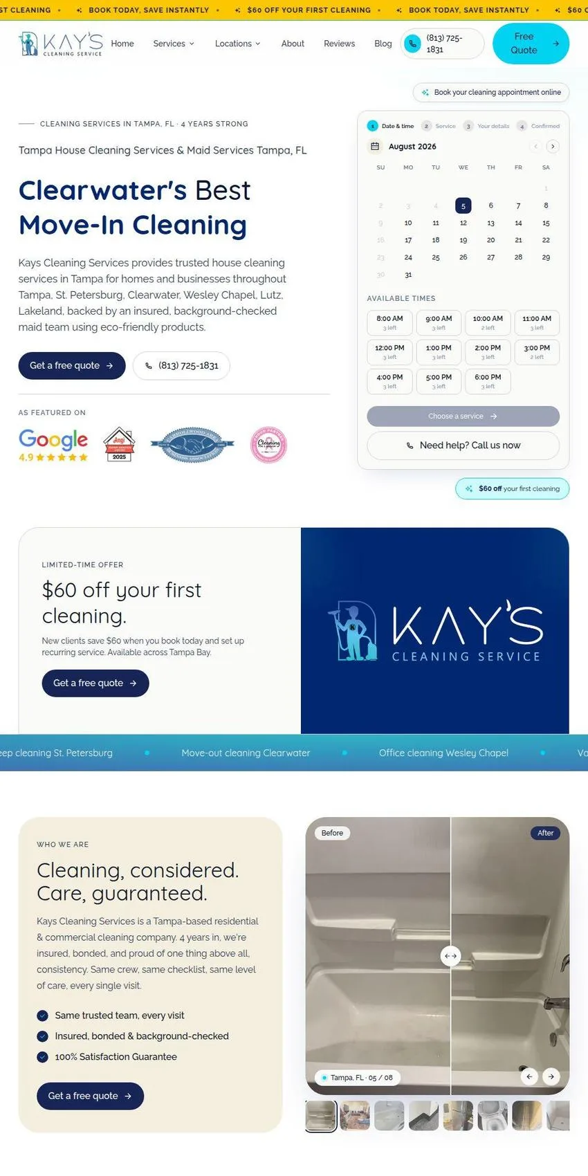 Kays Cleaning Services: House Cleaning in Tampa and Orlando