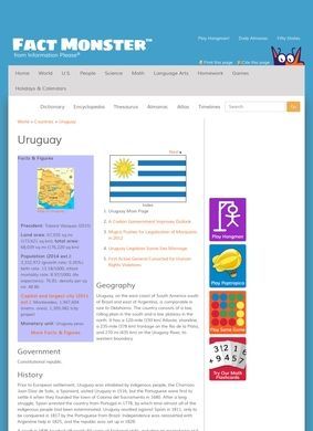 Fact Monster: Uruguay