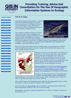 Geographic Information Systems in Ecology