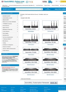 Sonicwall sales