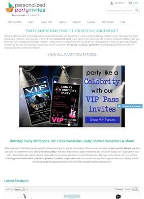 Personalized Party Invites.com