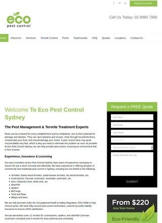 Eco Pest Control Sydney