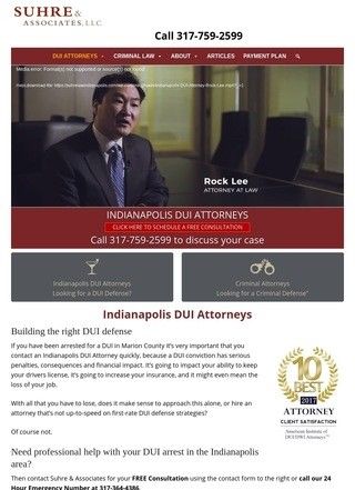 Suhre & Associates DUI and Criminal Defense Lawyers Indianapolis