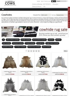 Cowhide Rugs By London Cows Ltd