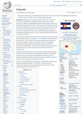 Wikipedia: Colorado