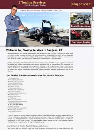 J Towing Services - Towing & Roadside Assistance Services in San Jose, CA