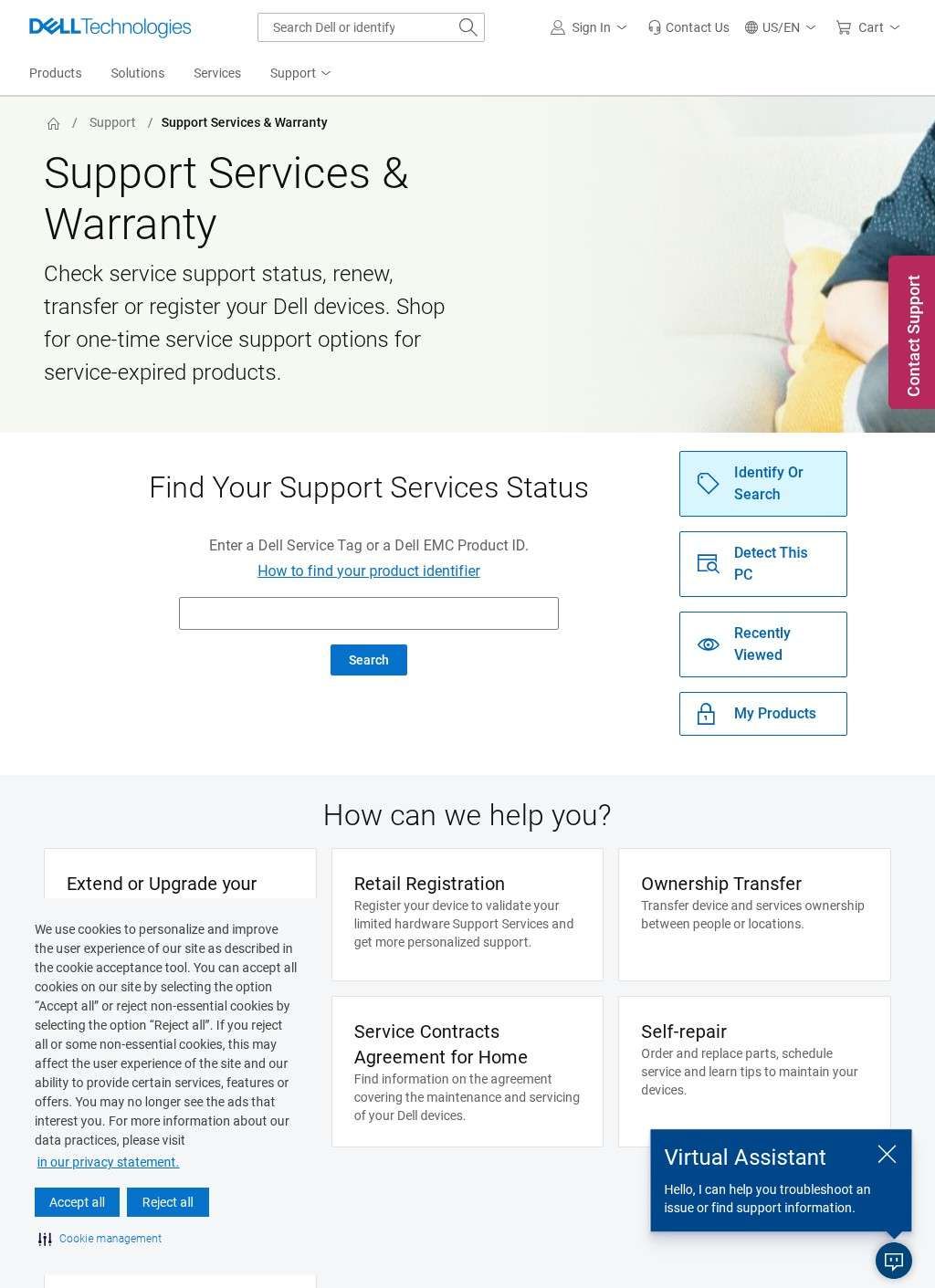 Dell Support Services & Warranty