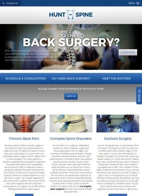 Hunt Spine: Los Angeles Spine Surgeons
