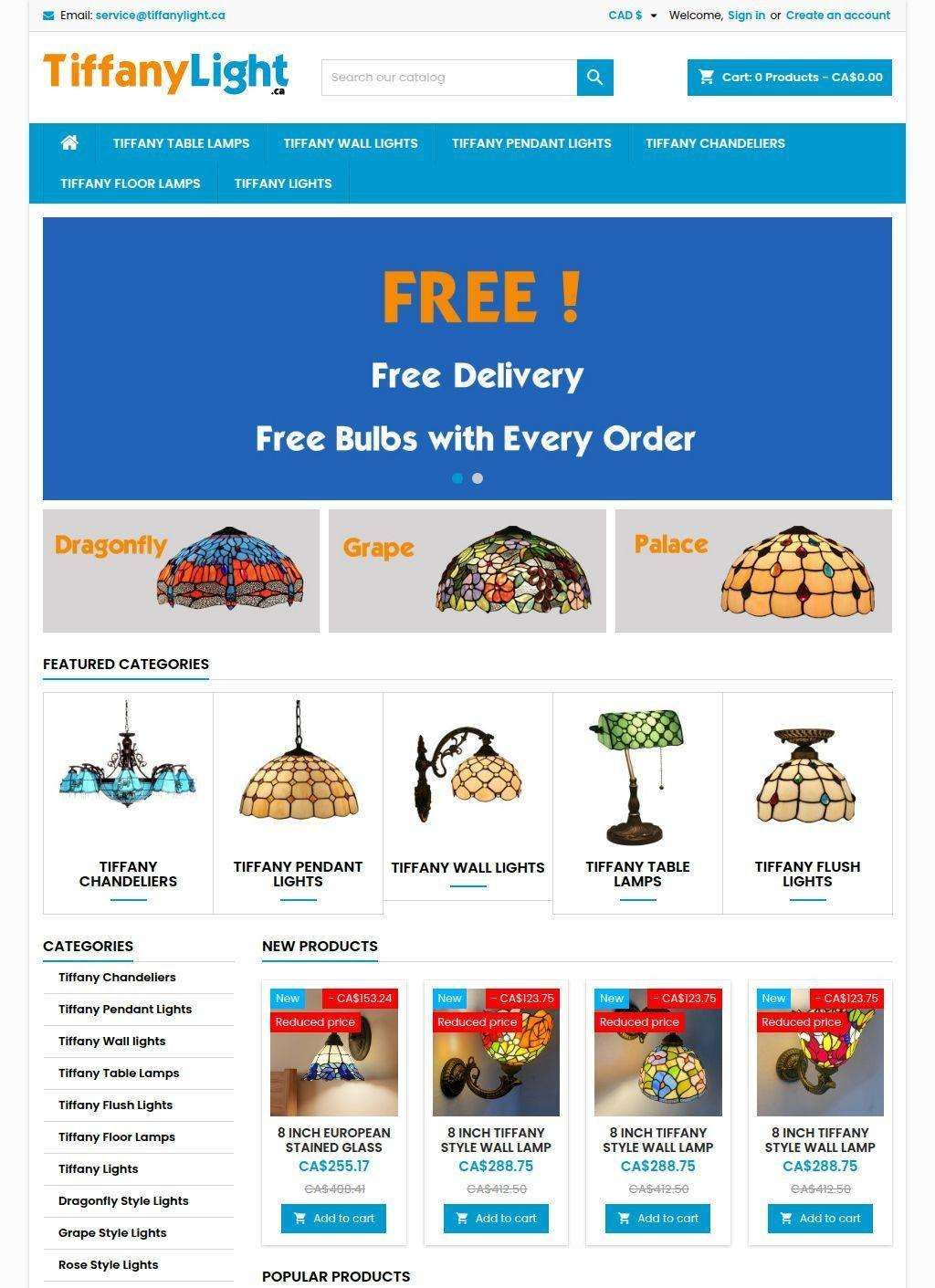 Tiffany Lamps: Canada