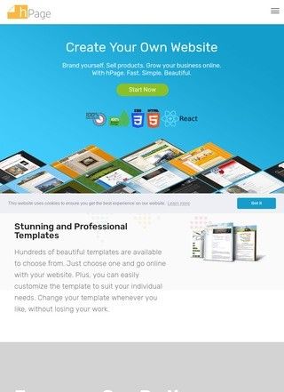 hPage.com: Build your own website