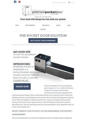 Peterson Pocket Door Hardware System