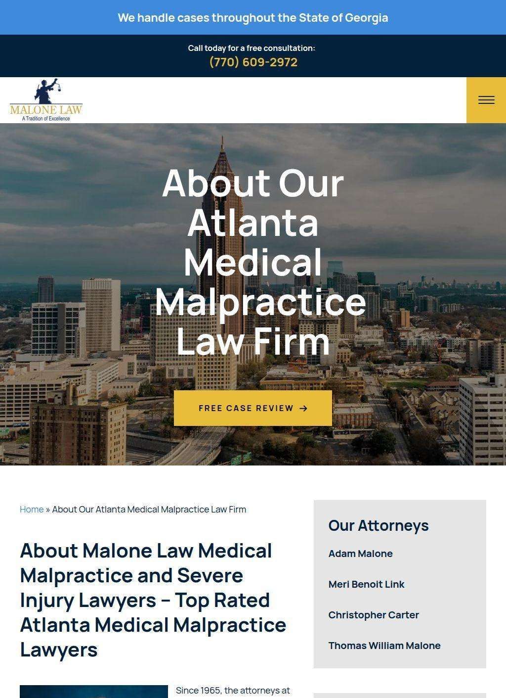 Malone Law Medical Malpractice and Severe Injury Lawyers