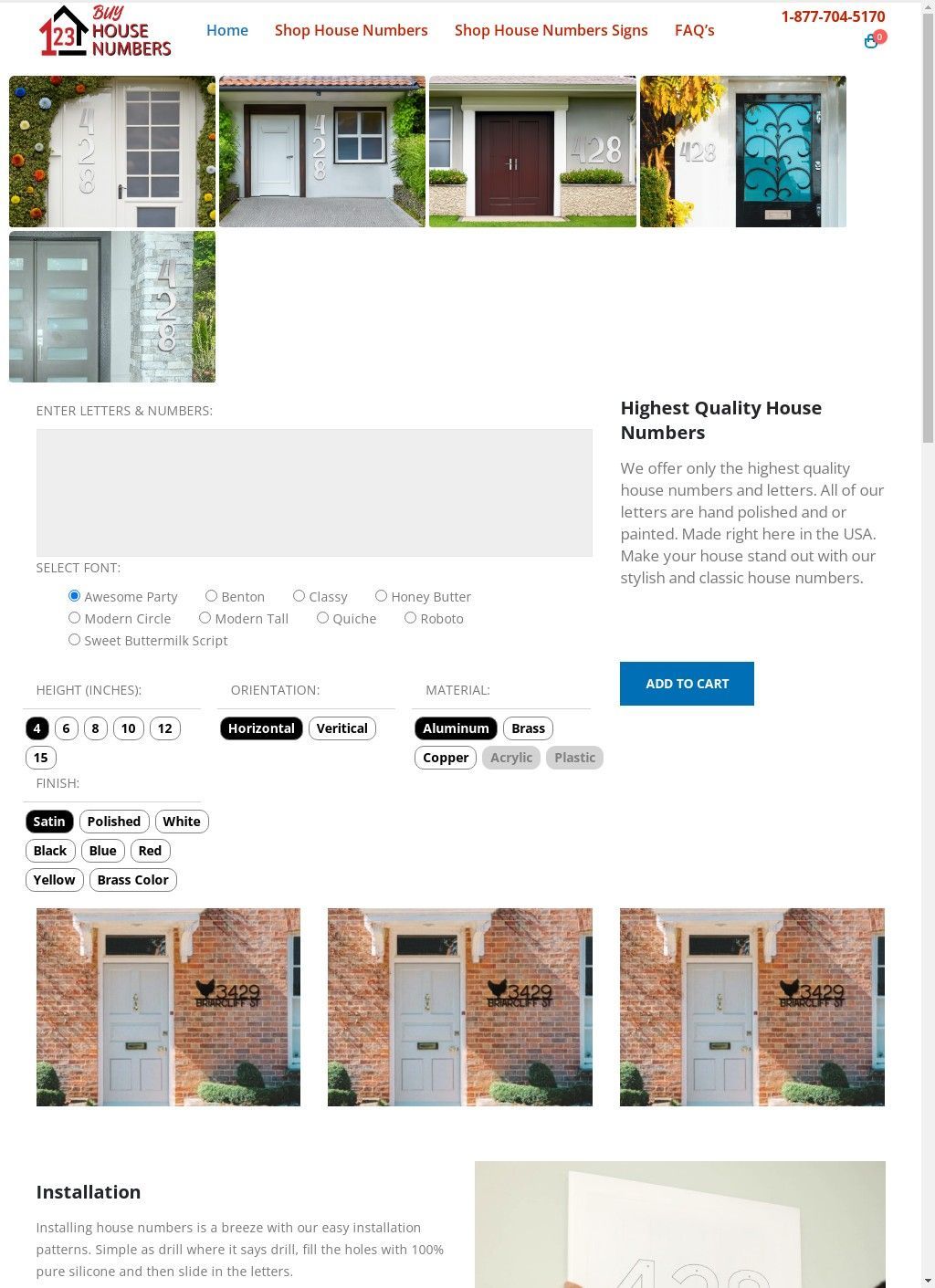 Buy House Numbers